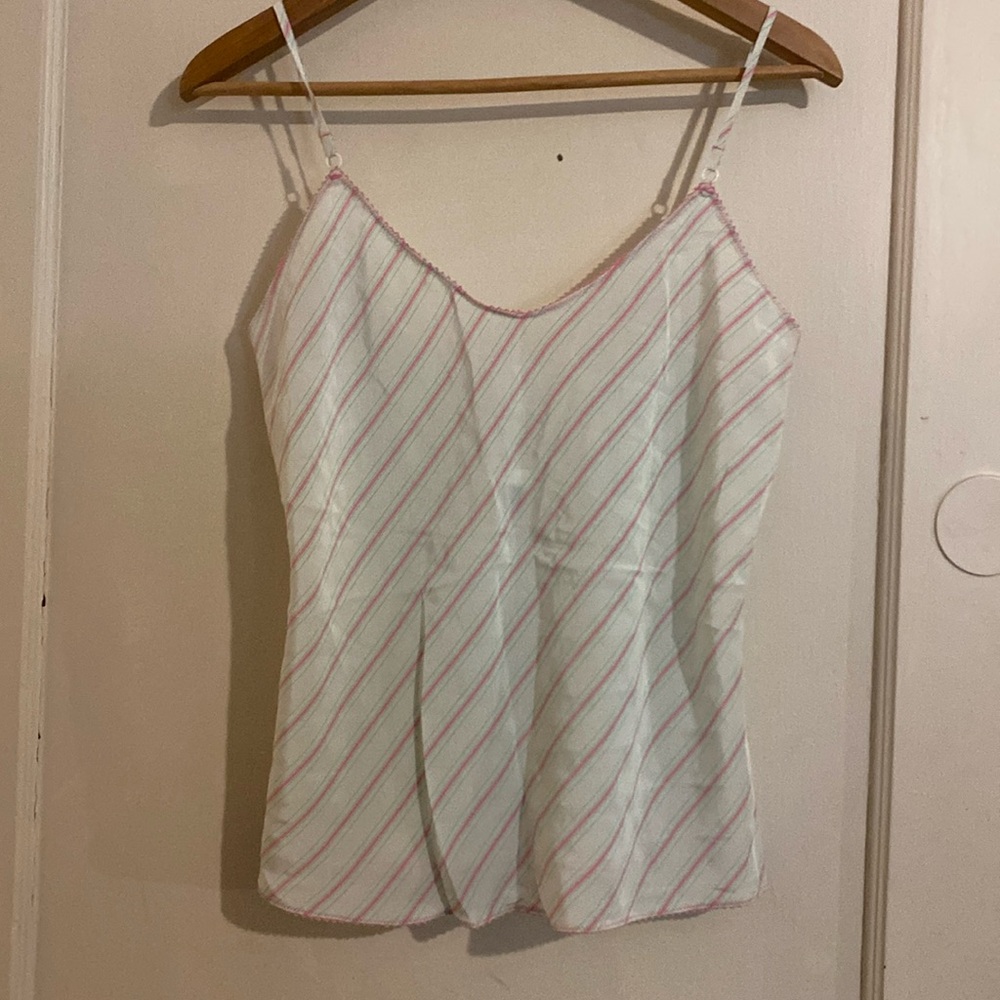 Silky striped tank